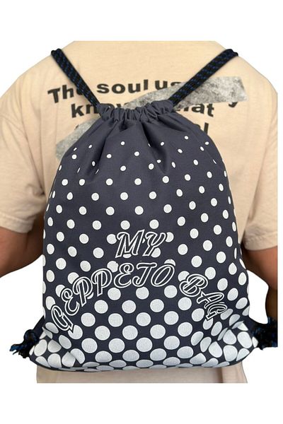 mygeppetobag Water ReSiStant - Waterproof ImpertekS Fabric DrawString Backpack 36x45 cm