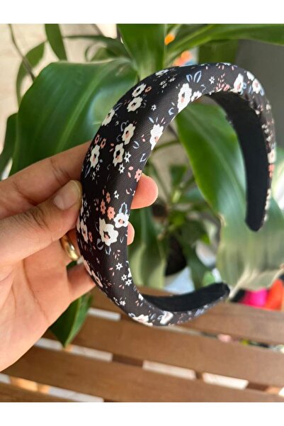 EyER Shoping Γυναικείο στέμμα με μαύρο λουλούδι με σχέδιο