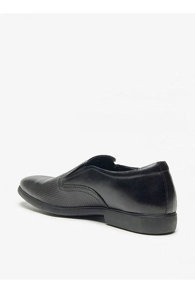 Duchini Men's Textured Slip-On Loafers
