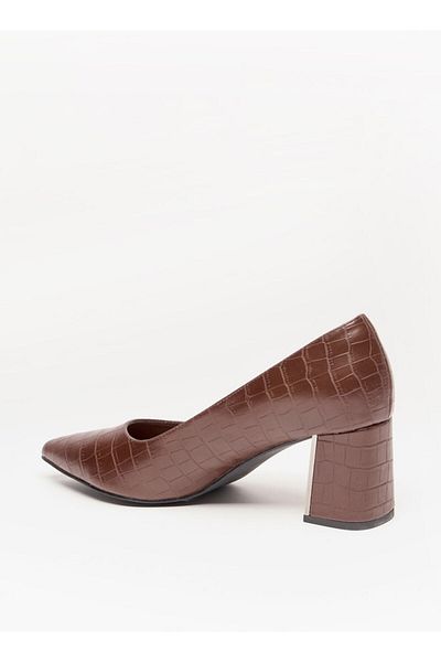 Celeste Women's Textured Slip-On Shoes with Block Heels