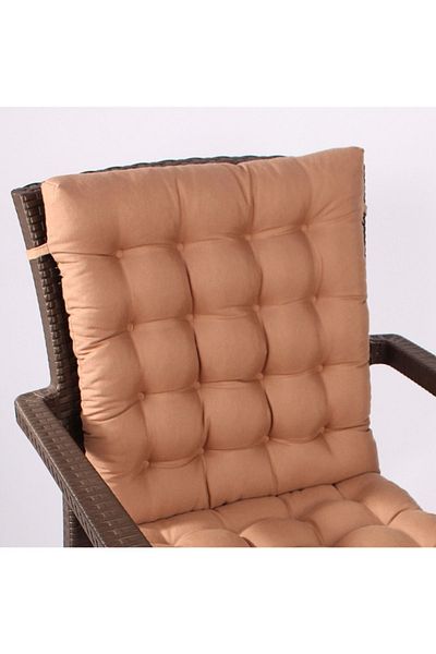 ALTINPAMUK Lotus Luxury Pouf Rattan Lotus Cushion 43x93, Καφέ