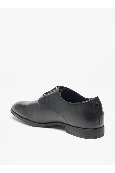 Duchini Men's Solid Derby Shoes with Lace-Up Closure