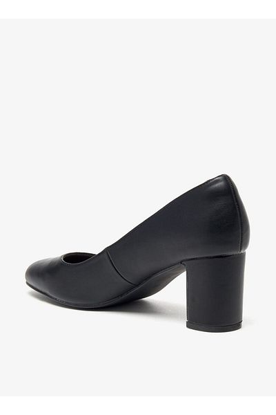 Celeste Women's Solid Slip-On Shoes with Block Heels