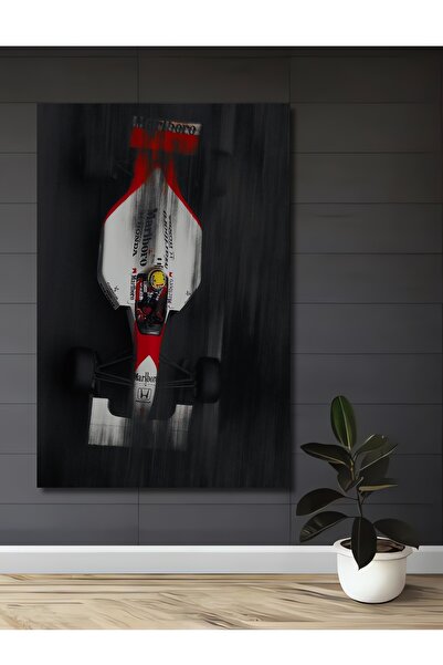 Teona Ahşap Dekoratif Ahşap Dikdörtgen Tablo Formula 1 Yarışçı Çerçeve Görünümlü