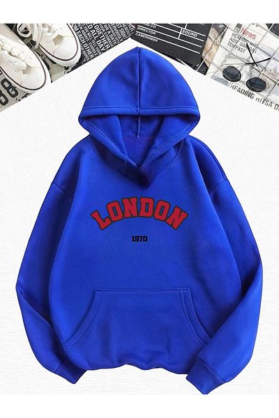 BENROMA Saks London Printed - Суитшърт с качулка Oversize
