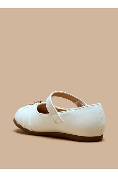 Flora Bella by Shoexpress Flora Bella Embellished Mary Jane Shoes with Hook and Loop Closure