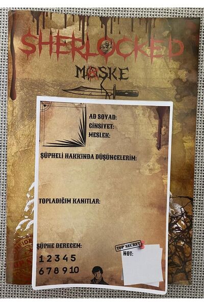 Sherlocked Detective Notebook, Case Solving Notebook, Murder Solving Notebook, Notebook, Notebook, Murderer, Sherlocked