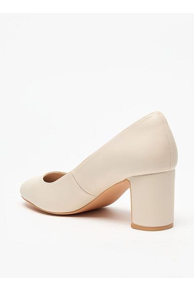 Celeste Women's Solid Slip-On Shoes with Block Heels