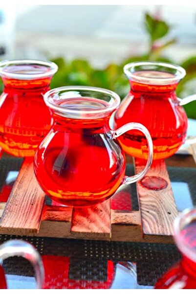 ATİK AVM مجموعة من 6 أكواب بروسيكلات مقاومة للحرارة