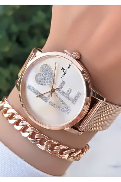 Daniel Klein Daniel Klein Waterproof Women's Watch and Gift Bracelet