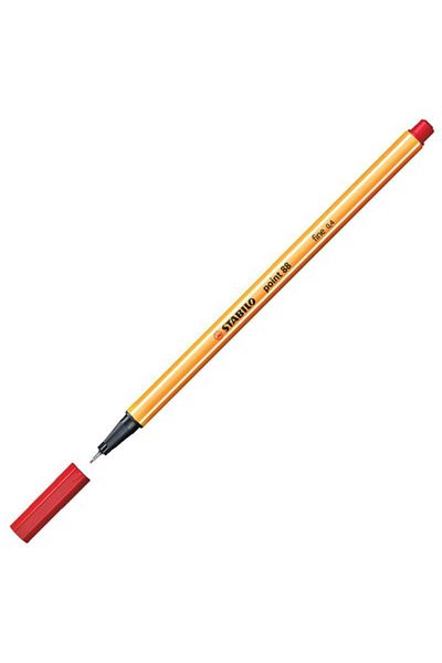 Stabilo Point 88/40 - Red, 0.4 Mm, 3 Pieces