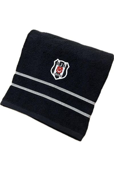 Taç Beşiktaş Arma 50X90Cm Face Towel (Black)