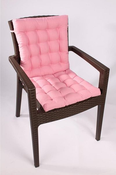 ALTINPAMUK Lotus Lux Pofidik Rattan Lotus Perna pentru scaun 43x93, roz