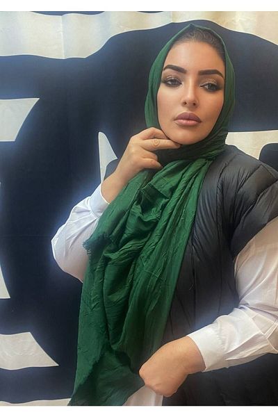 Organic Scarfs نموذج شال الخيزران كراس