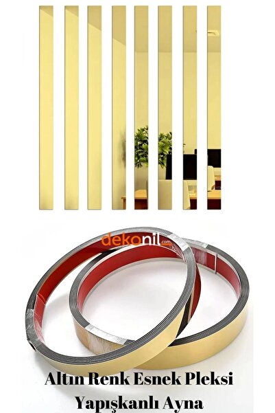 Dekonil Kendinden Yapışkanlı Şerit Pleksi Ayna 2,3cm*244cm (4 Adet)