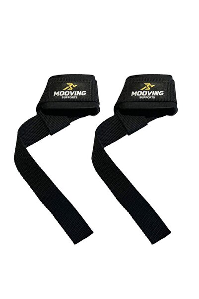 mooving supports Padded Lifting Straps Siyah 2'li Paket