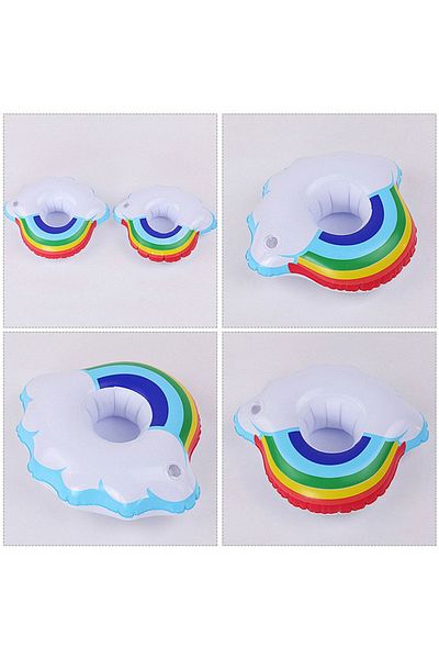 Şeker Ofisi Rainbow Sea Bed Inflatable Cup Holder