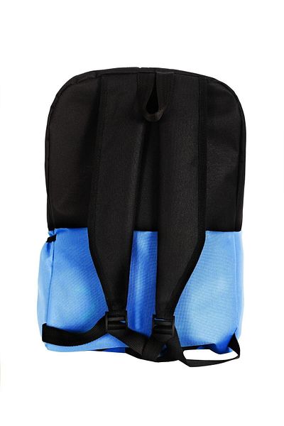 KISCHE Unisex Print Λεπτομερές Garni Model Μαύρο μπλε σακίδιο πλάτης