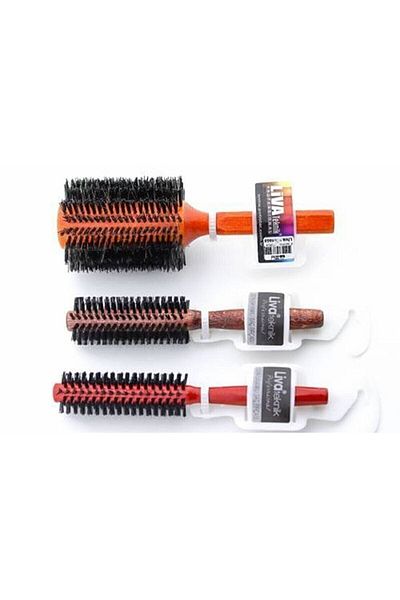 Liva Professional Fireproof Set of 3 Blow Dryer & Hair Brush Special Series