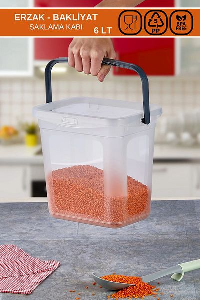 Poomy 2 Pieces Food-Storage Storage Container with Handle and Holder