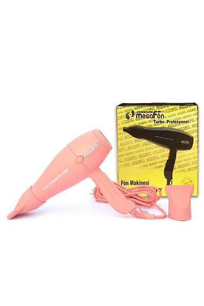 Johnson MegaFront Professional Hairdresser Hair Dryer / Blow Dryer 2400w Pink