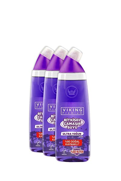 Viking Premium Ultra Çamaşır Suyu Misk 750 Ml 3 Adet