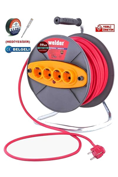 Genel Markalar Welder 50 Metre Makaralı Ara Kablo 3x1.5 50metre 3x1,5