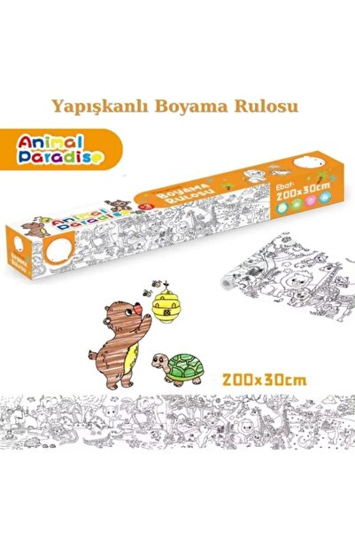 ileri grup ANIMAL PARADISA Adhesive Roll Painting Paper - 200x30 cm