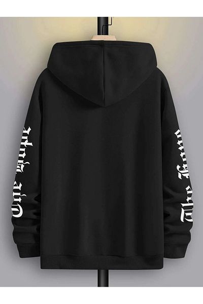 Moda Glo Unisex The Hope Printed Oversize Hooded Colorful Sweatshirt