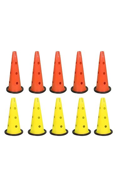 Kodispa Yellow 10-piece 40'cm Perforated Training Funnel