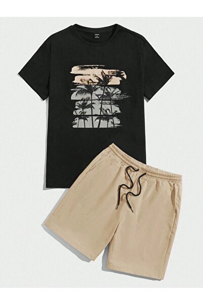 MODAVİBE Set de pantaloni scurți și tricou Modavibe unisex pentru bărbați