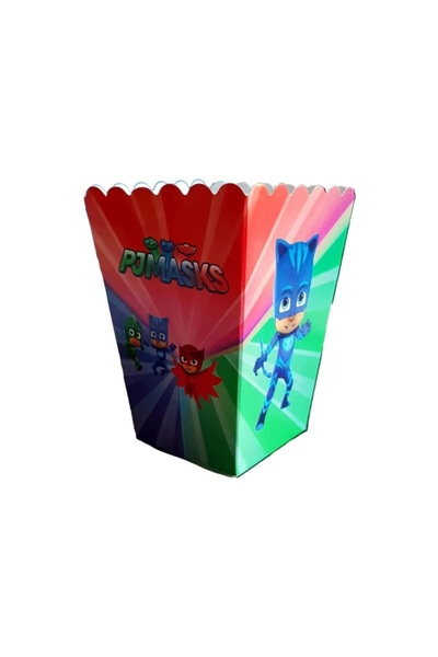 Hanedan HOME Pj Masks Themed Corn Box 8 Pcs Pj Masks Cardboard Chips Box 8 Pc...
