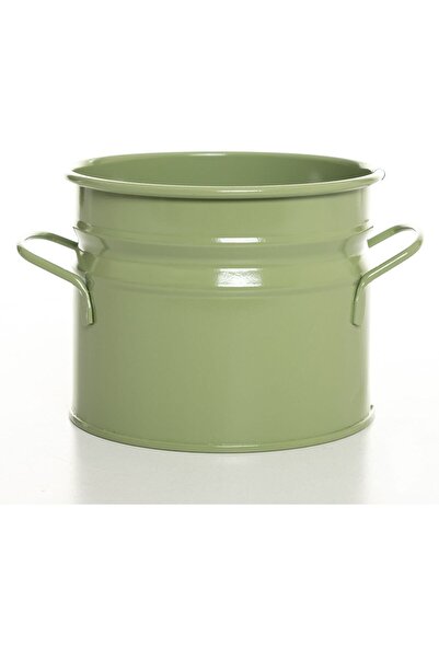 alin-online Metal Saksı / Kova / Düzenleyici / Kaşıklık - Yeşil