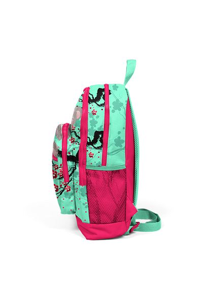 Coral Primary School Bag - Water Green Neon Coral, Four Compartments, Kids 23713
