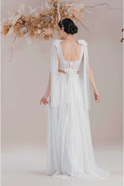 bride in love İki Parça Büstiyerli Gelinlik