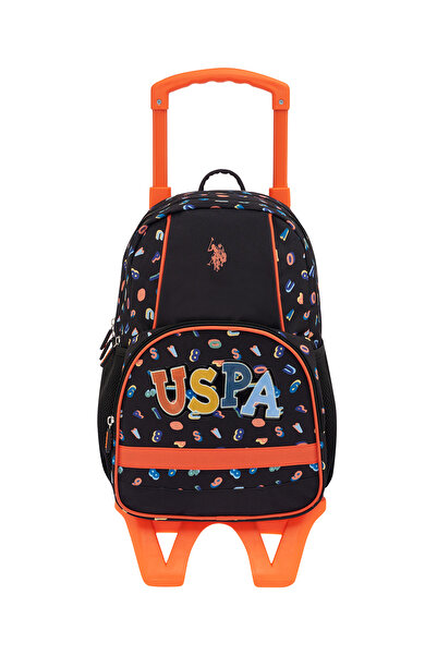 U.S. Polo Assn. US POLO ASSN. Black Squeegee Primary School and School Bag - ...