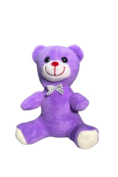 Moontoys Peluş Ayıcık 25 cm Mor Hediye