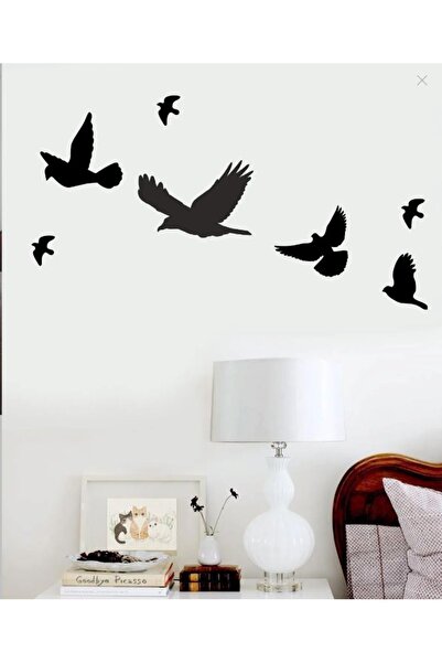 exalted hawk Ahşap Dekoratif Kuş 7 Adet Set