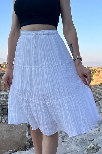 DSB Şile Bezi Summer Skirt Lined 100% Cotton 60 cm