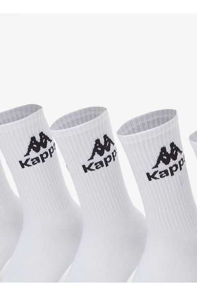 Kappa Logo Print Ankle Length Socks - Set of 5