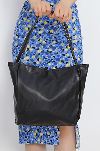 Moka Shopin MokaShopin Black Leather Shoulder Bag - 18949.1624