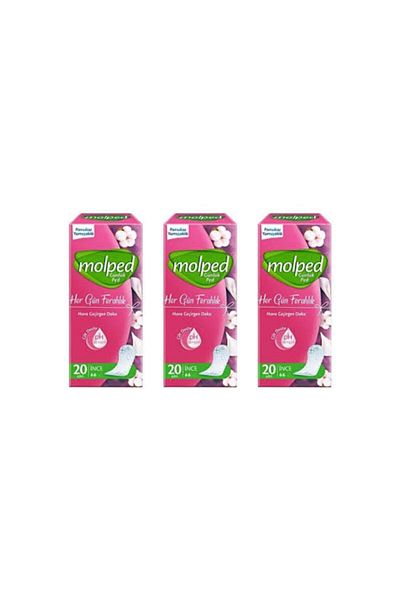 Molped - Hygienic Daily Women's Pad Everyday 20 Pack Freshness - 3 Pack