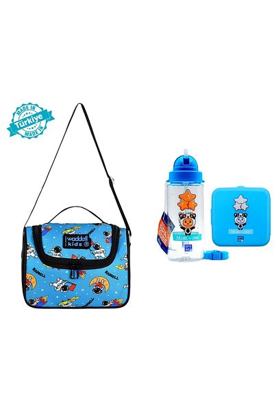 GENC DIJITAL BASKI SET de cutie de prânz cu model astronaut WADDELL - termică