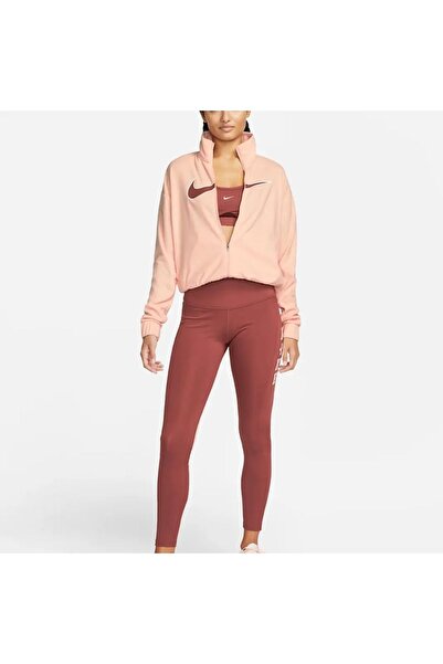 Nike Жіноча куртка з повним застібкою-блискавкою Dri-Fit Swoosh Graphic Running