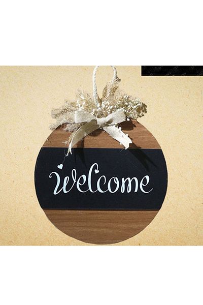 Yavuz Home Ανάγλυφο Στρογγυλό Στολίδι Πόρτας Welcome