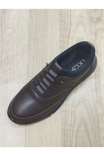 LİCCAS Men's Sporty Summer - Genuine Leather, Faylon Sole, Smart Lace-up