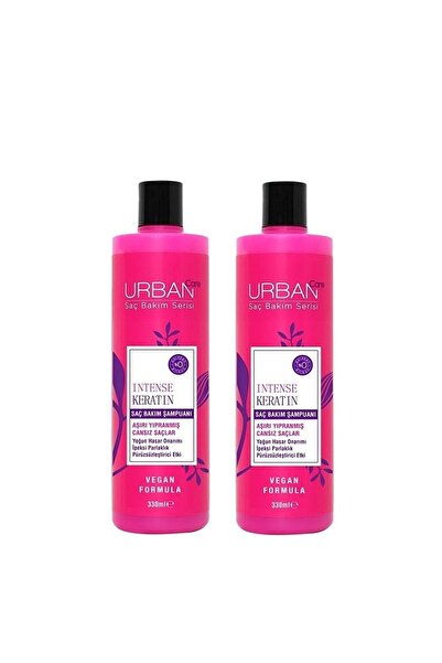 Urban Care Intense Keratin Saç Bakım Şampuanı 330 Ml Vegan X2'li Set