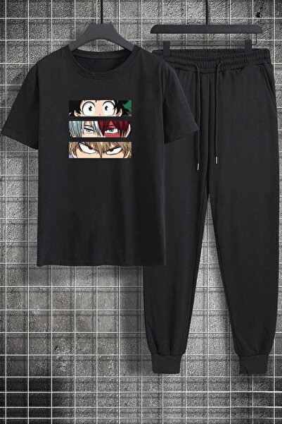 PAWWY Unisex Comfortable Design - Σετ φόρμας 2 τεμαχίων με στάμπα Ken Kaneki