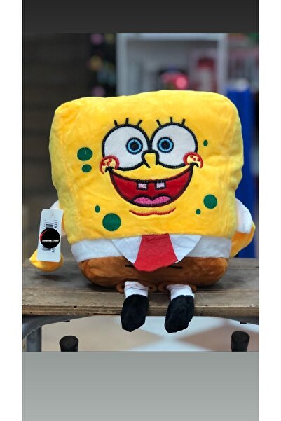 TOPROCKSTORE Sünger Bob Peluş Büyük Boy 35 Cm Organic Kumaş