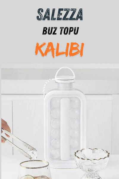 salezza 2-Piece Practical Ice Ball - Water Bottle Mold